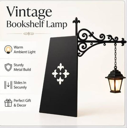 Mini Bookshelf Ghost Lamp